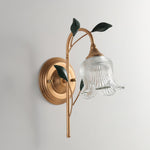 Green Leaf Floral Wall Light