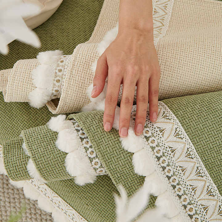 TheCarGoods Cozy Chenille Boho Sofa Cover