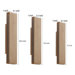 Rotatable Rectangular Wood Led Wall Lamp Ha076016