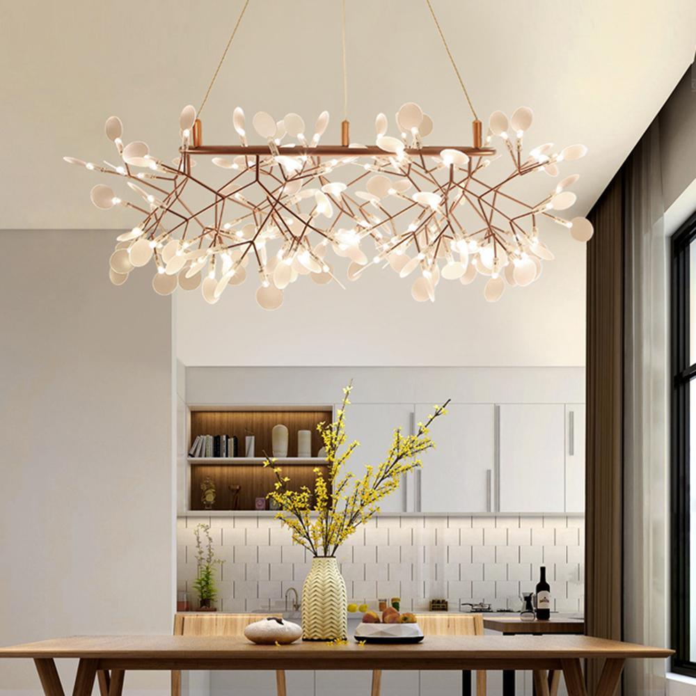 Rose Gold Firefly Led Chandelier