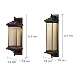 Solar Retro Outdoor Waterproof Led Automatic Light Sense Gate Lamp Wall Lights