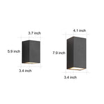 Two Light Effect Optional Waterproof Led Wall Light For Outdoor Villa Courtyard