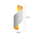 Unique Spiral Design Led Waterproof Two Way Luminous Wall Light For Aisle Balcony