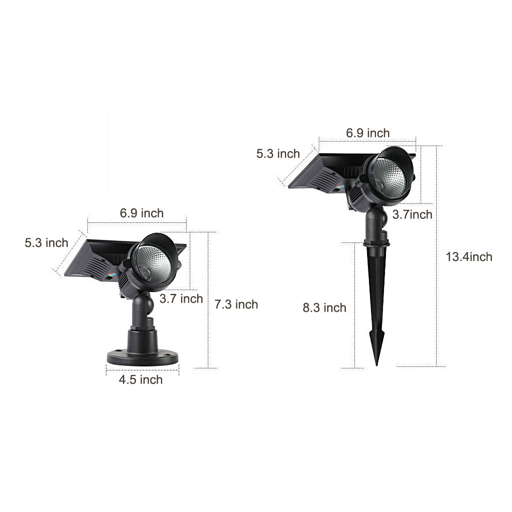 Waterproof Rgb Outdoor Solar Spot Light
