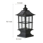 Waterproof Dimming Led Solar Post Caps Light With Remote Control