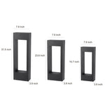 Hollow Square Waterproof Led Black Outdoor Lawn Light