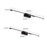 Black Gold Linear Led Bathroom Vanity Light Bar