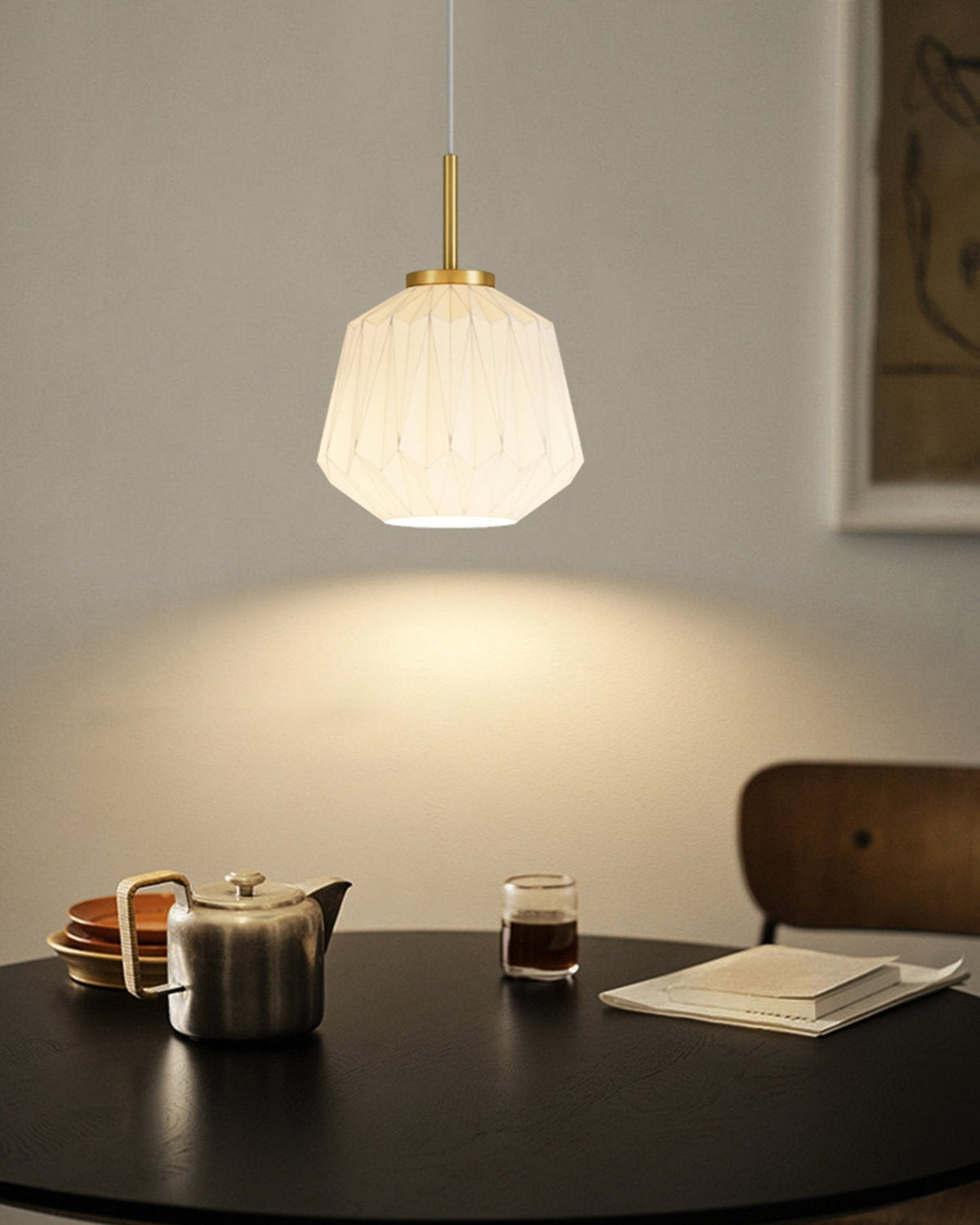 Lantern Faceted Pendant Light