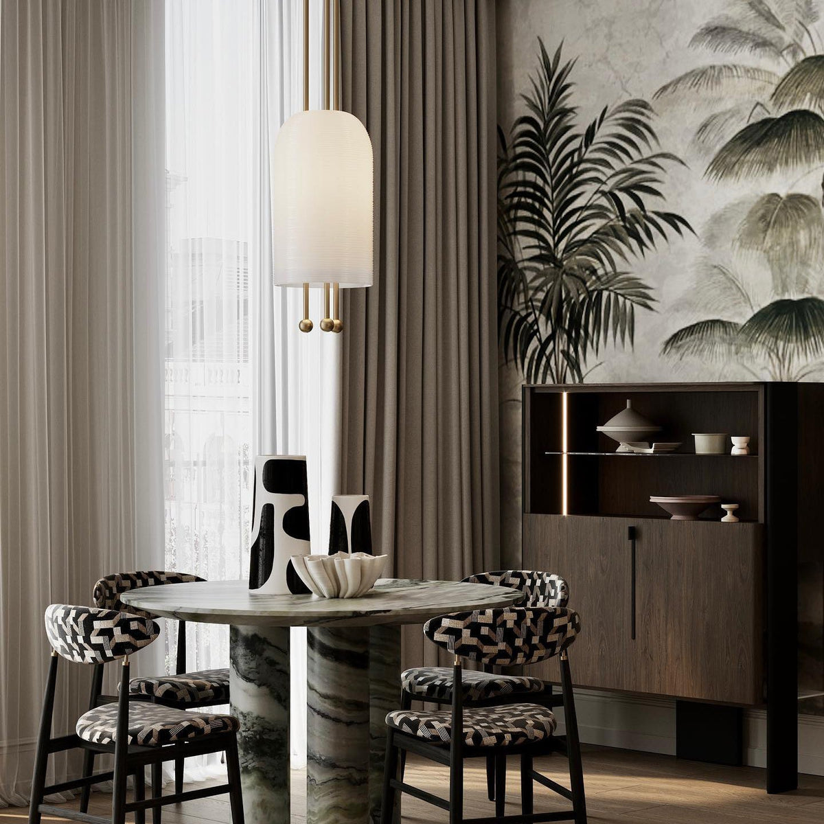 Lantern Glass Pendant Lamp New