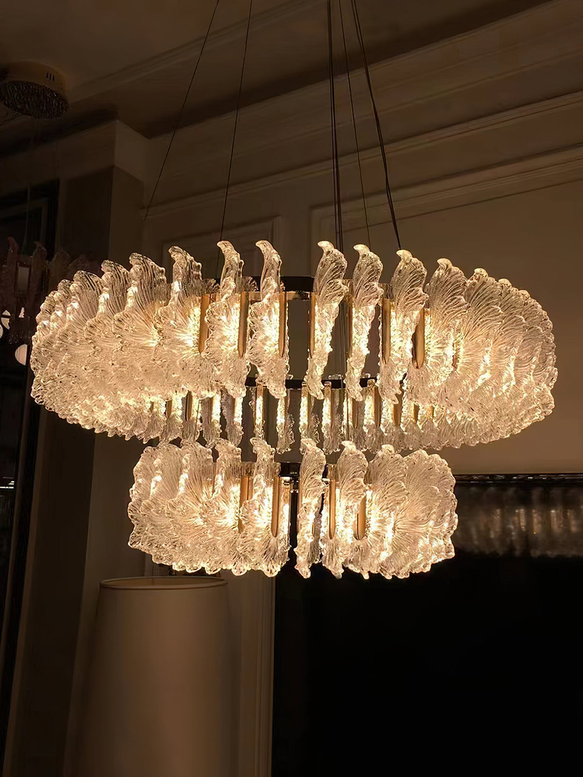 leaf-glass-chandelier