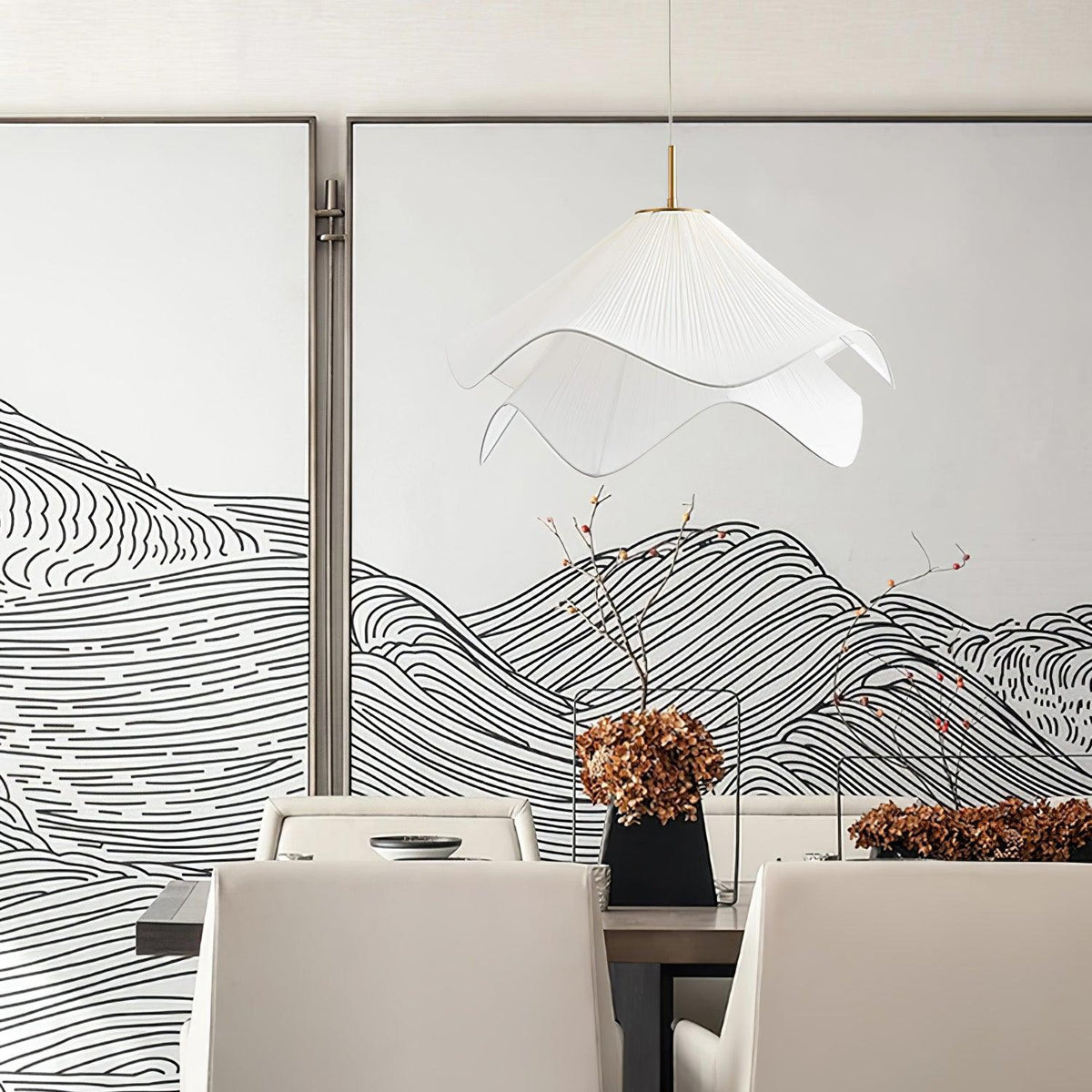 Ethereal Bloom Plug In Pendant Light