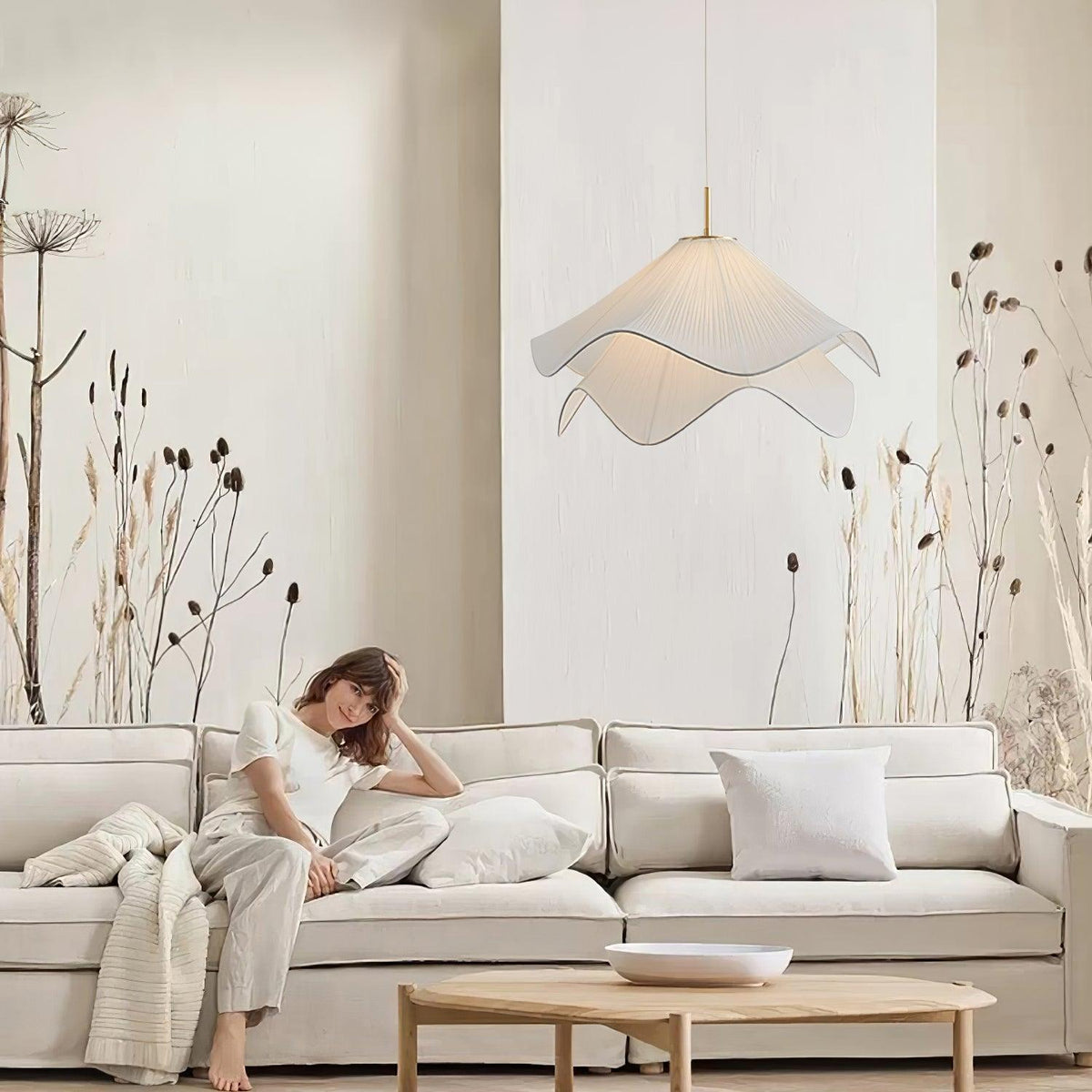 Ethereal Bloom Plug In Pendant Light