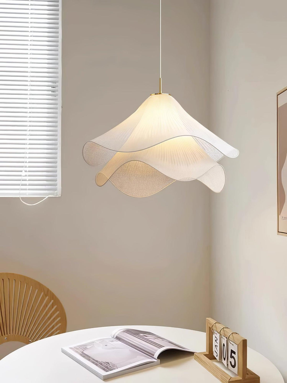 Ethereal Bloom Plug In Pendant Light