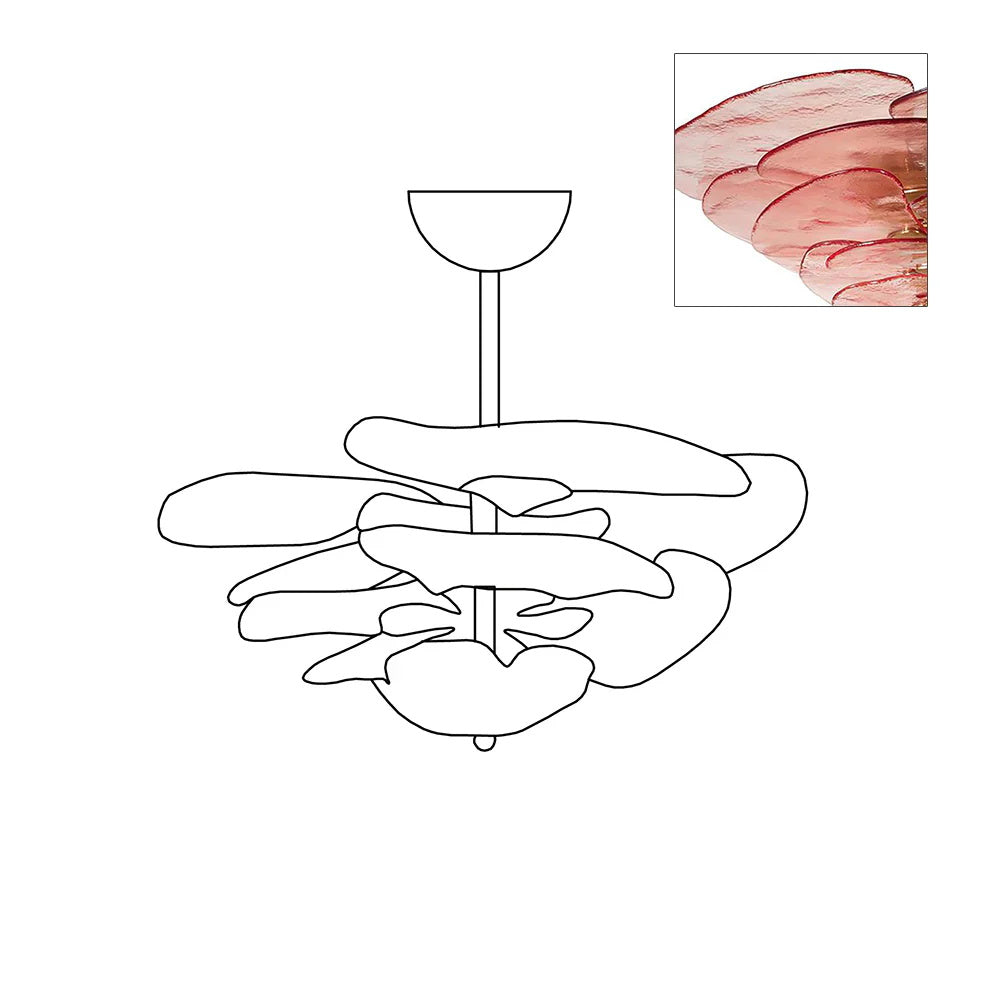 lotus-leaf-layered-glass-chandelier