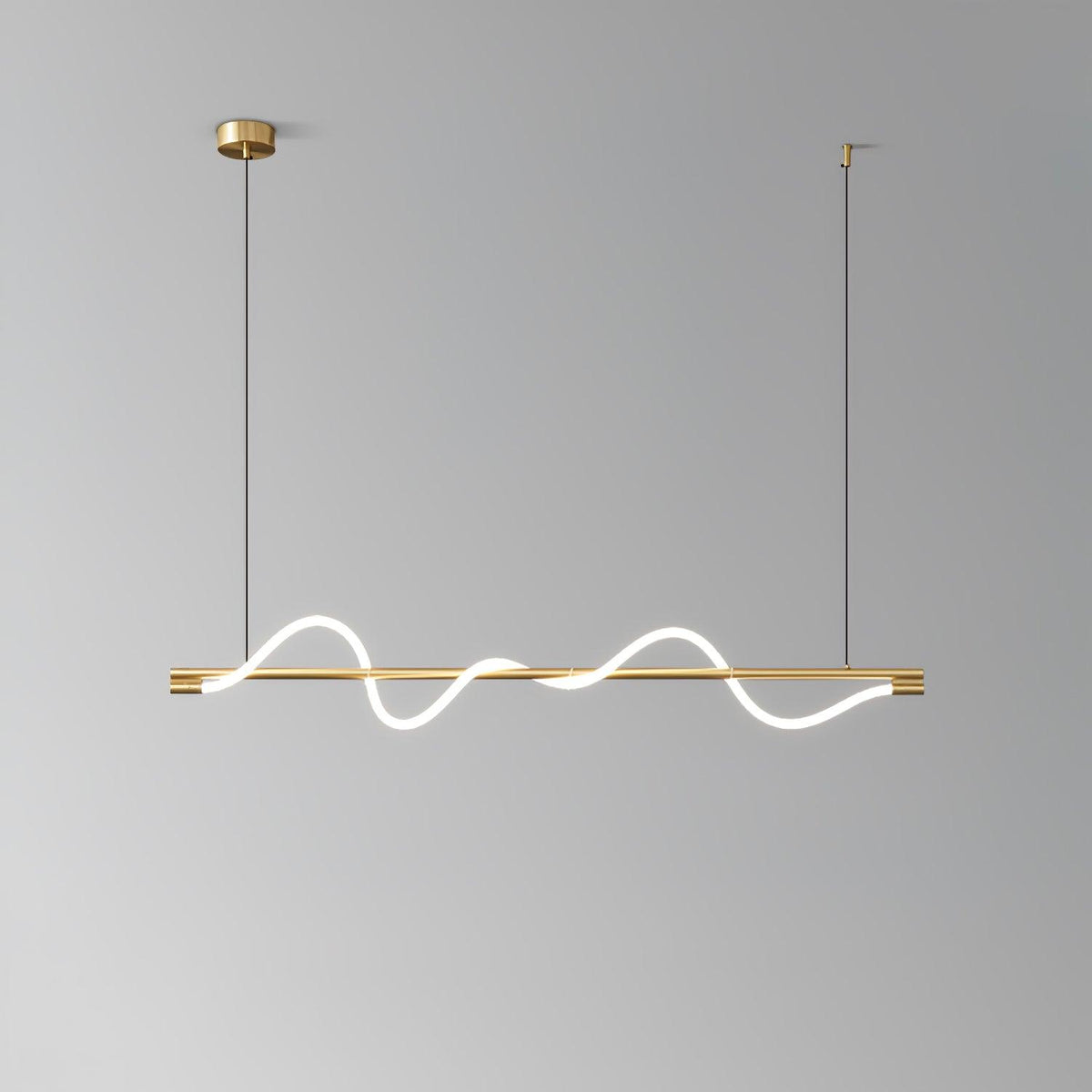 Linear Curve Island Chandelier