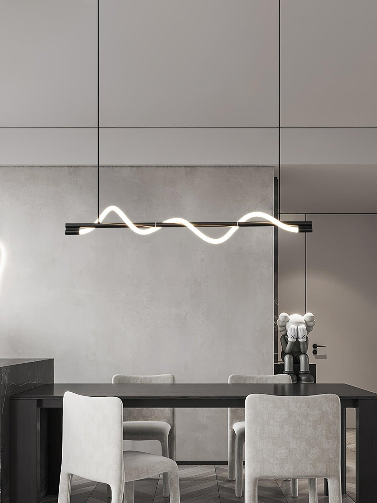 Linear Curve Island Chandelier