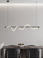 Linear Curve Island Chandelier