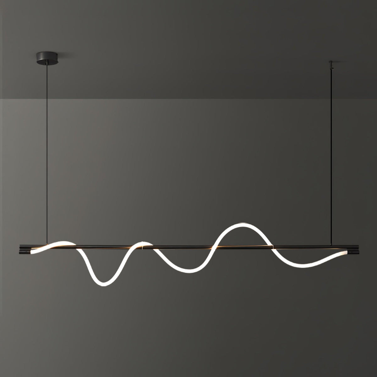 Linear Curve Island Chandelier