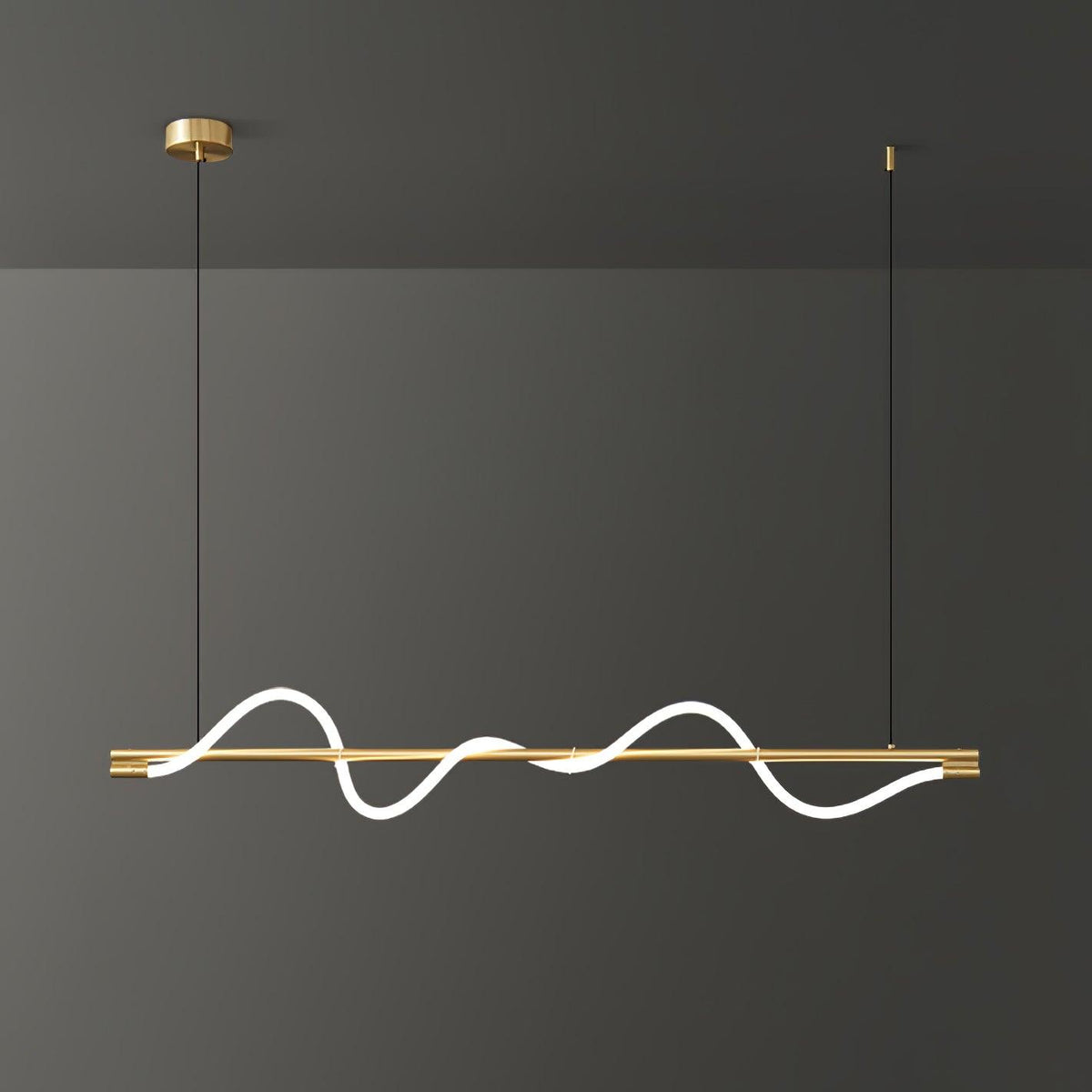Linear Curve Island Chandelier