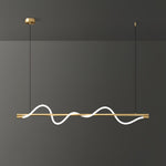 Linear Curve Island Chandelier