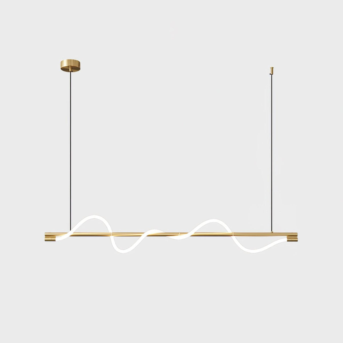 Linear Curve Island Chandelier