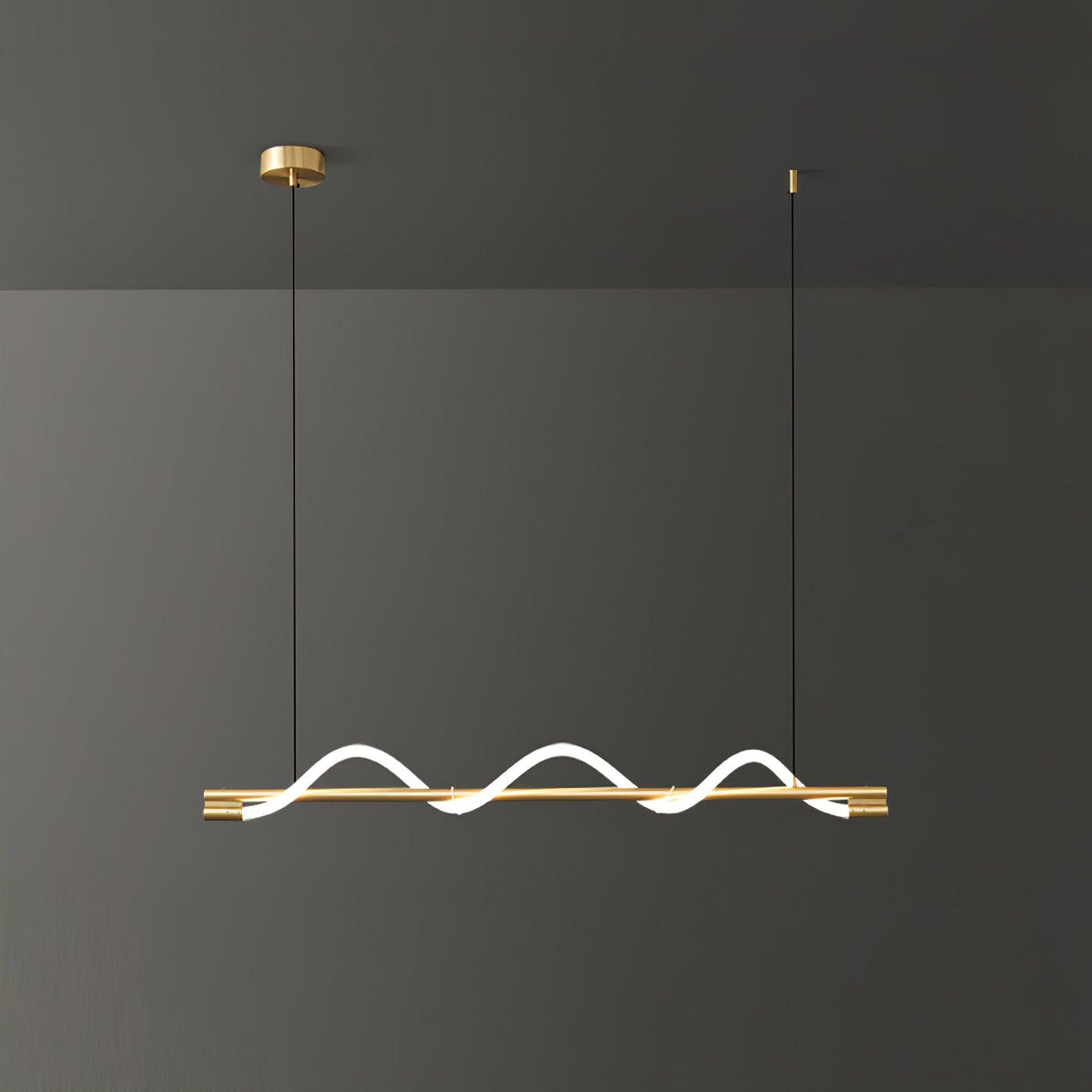 Linear Curve Island Chandelier