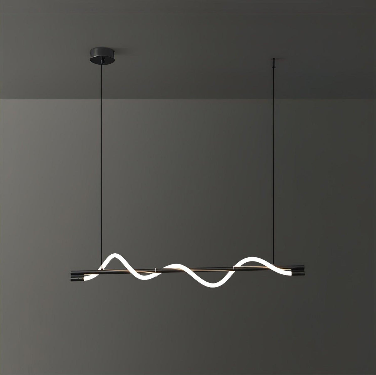 Linear Curve Island Chandelier