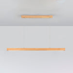 Linear Wooden Pendant Light