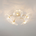 Lotus Leaf Glass Ceiling Lamp