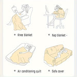 TheCarGoods Soft Rainbow Sofa Cover