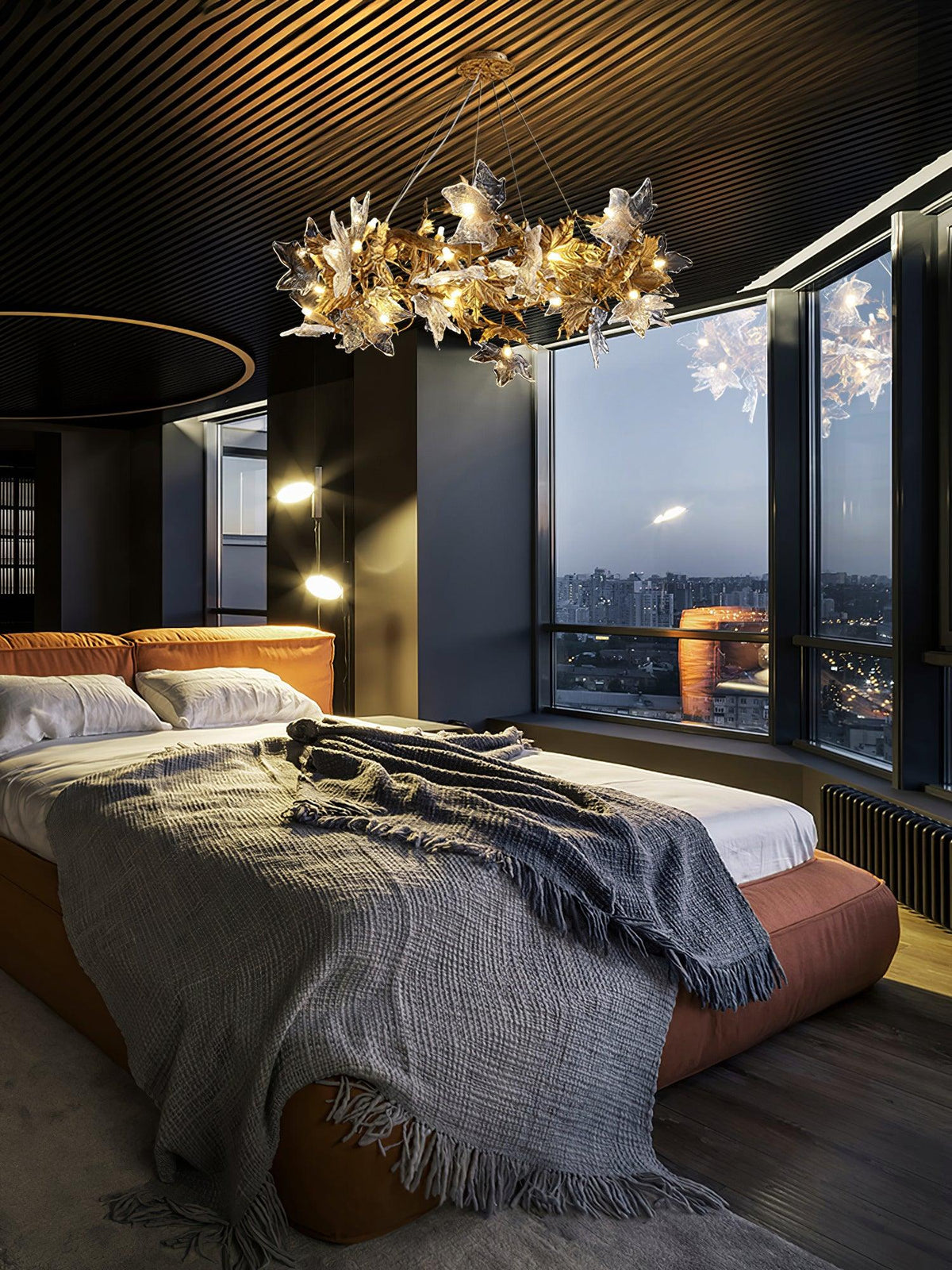 maple-leaf-brass-chandelier