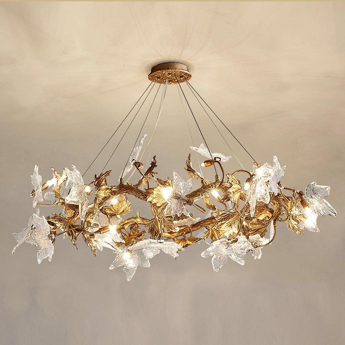 maple-leaf-brass-chandelier