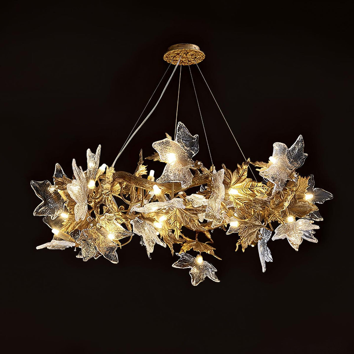 maple-leaf-brass-chandelier