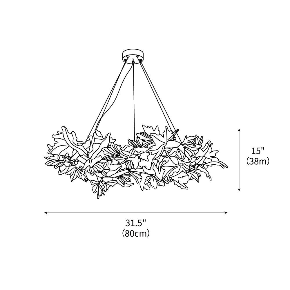 maple-leaf-brass-chandelier