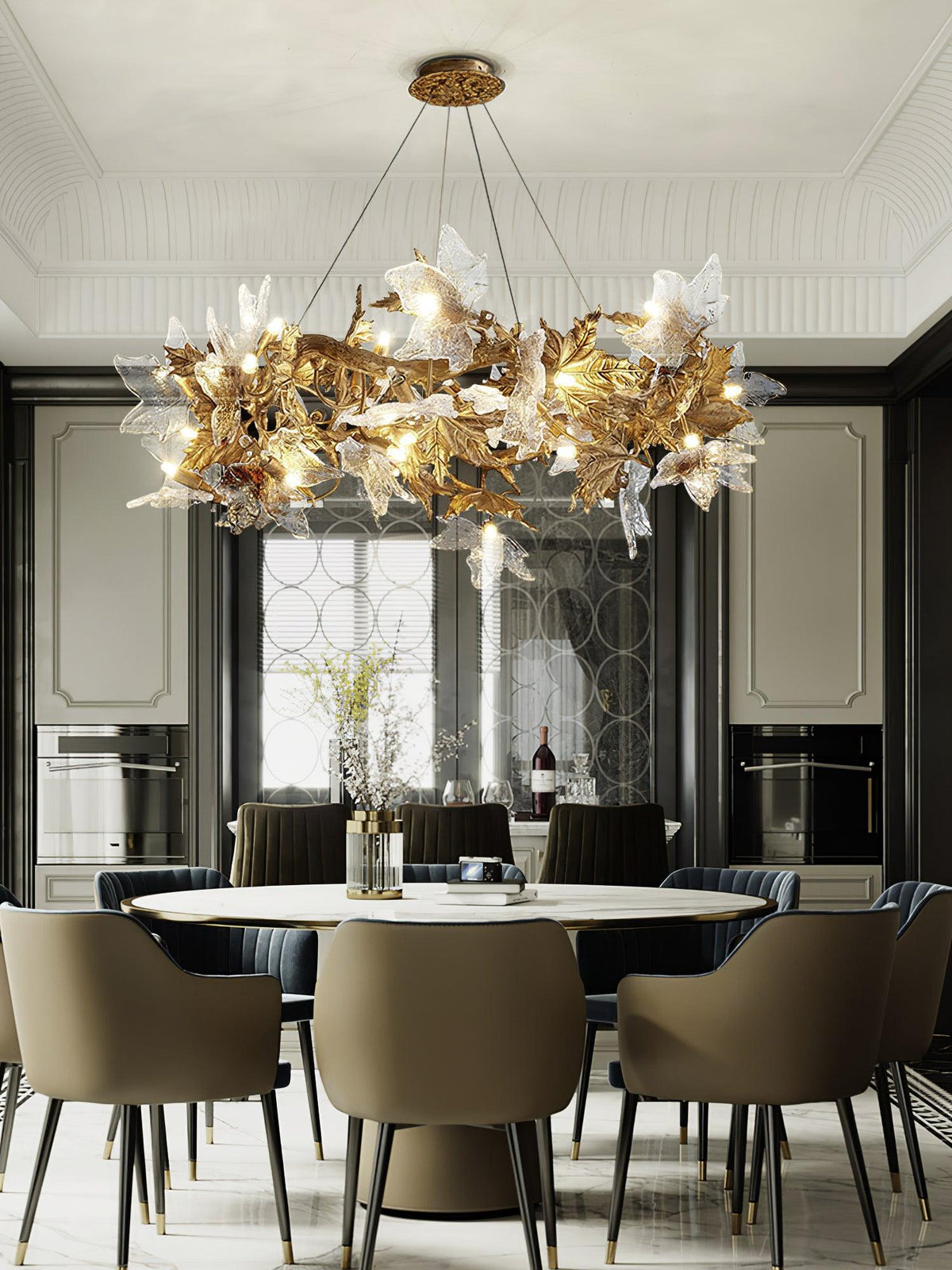 maple-leaf-brass-chandelier