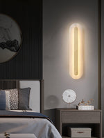 Alabaster Rounded Wall Light