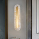 Alabaster Rounded Wall Light