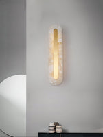 Alabaster Rounded Wall Light