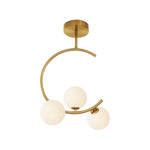 Meniscus Glass Ball Ceiling Lamp