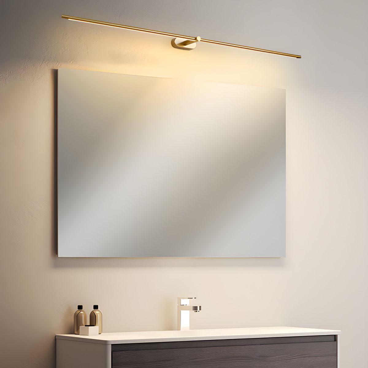 Minimalist Linear Plug In Wall Lamp