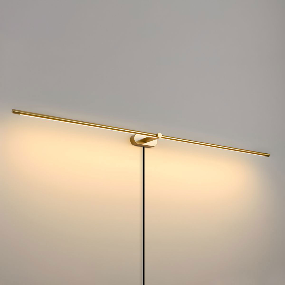 Minimalist Linear Plug In Wall Lamp