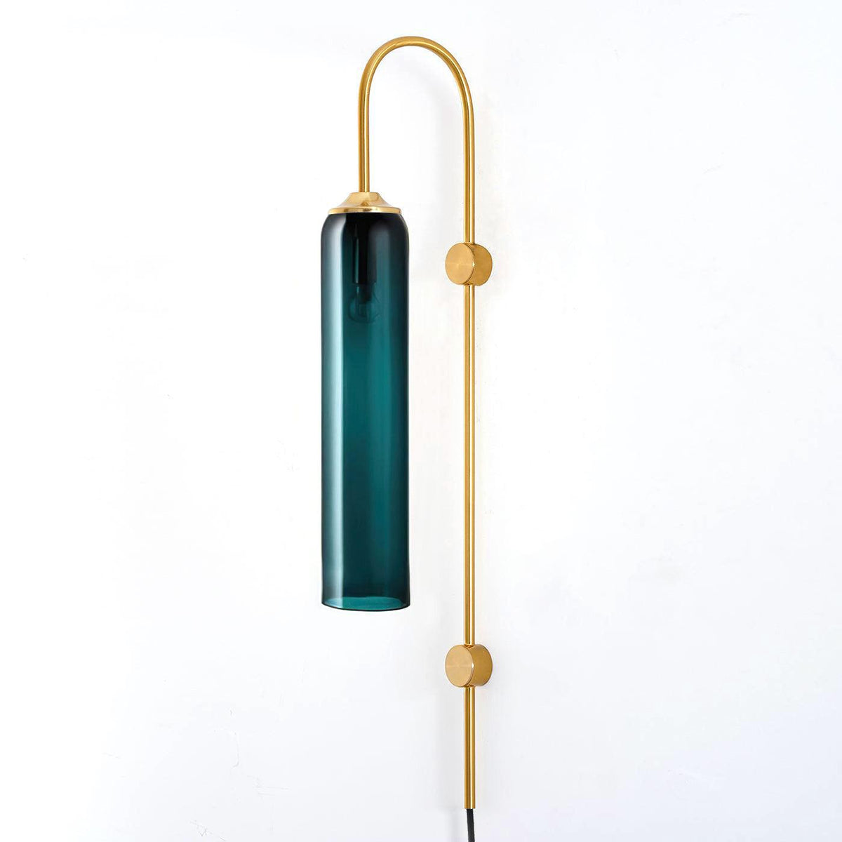 Modern Glass Plug In Wall Lamp