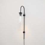 Modern Glass Plug In Wall Lamp