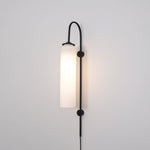 Modern Glass Plug In Wall Lamp