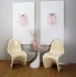 Vintage Murano Pink Wall Lights