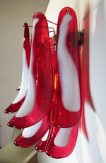 Vintage Murano Red Wall Lights