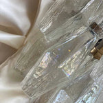 Murano Poliedri Transparent Glass Wall Sconces