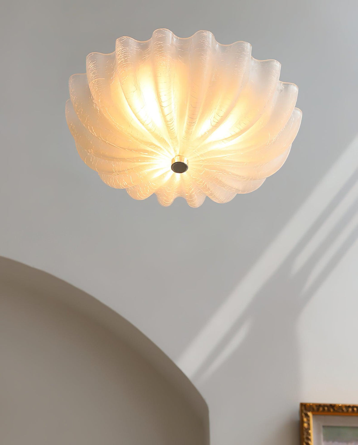 Murano Glass Flush Ceiling Light