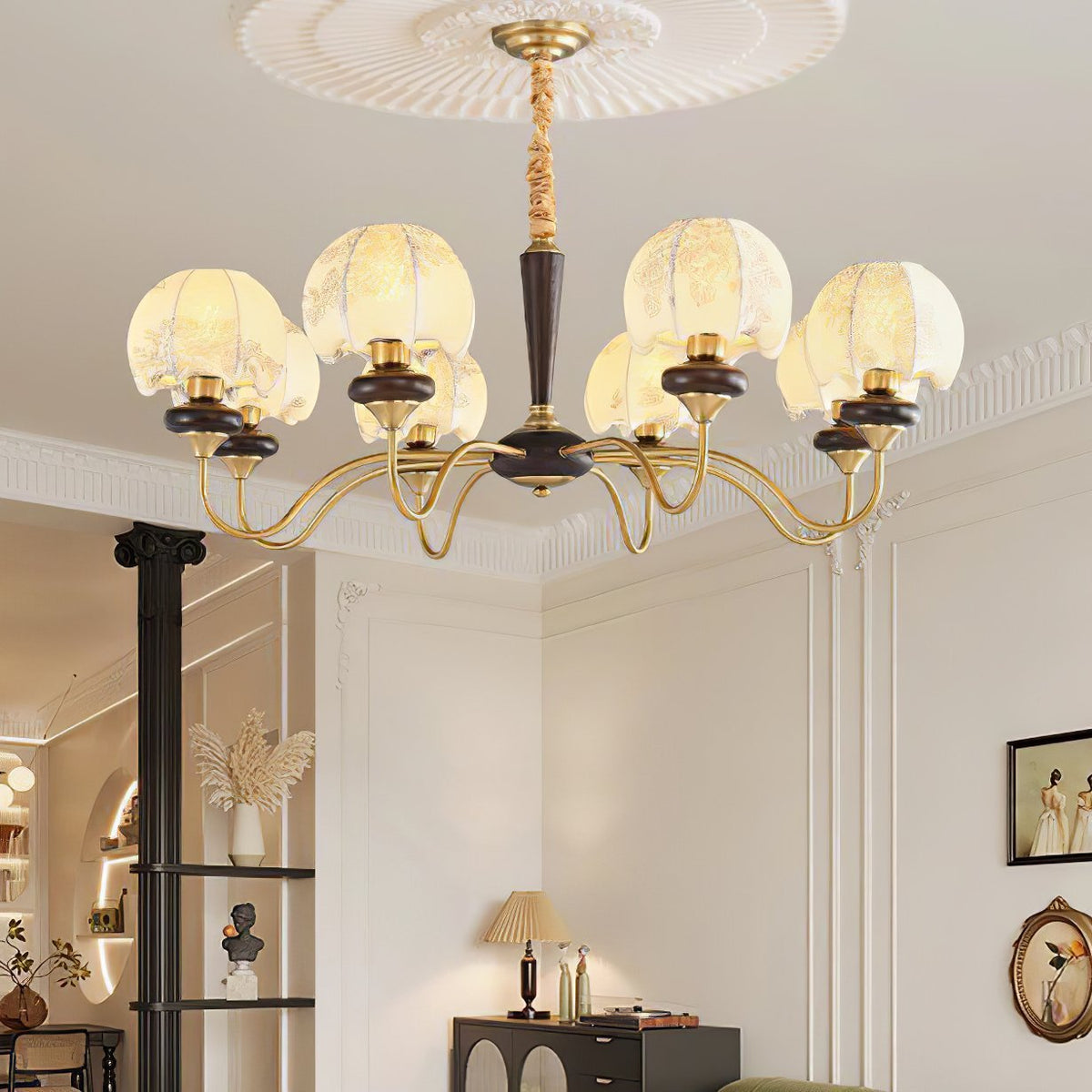 Mushroom Head Chandelier