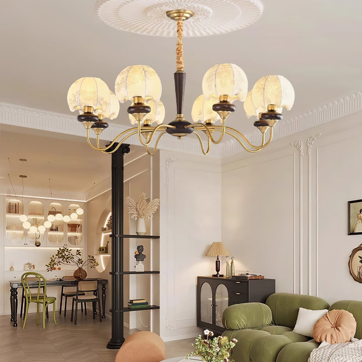 Mushroom Head Chandelier